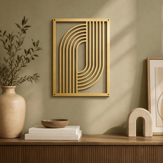 Atlas - Geometric Metal Wall Art - Image
