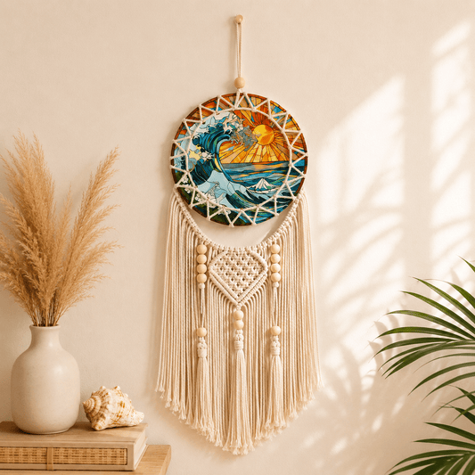 Solana - Coastal Macramé Sunset Wall Hanging - Image
