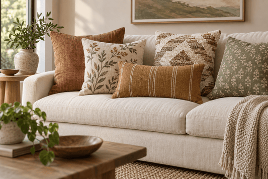 The Complete Guide to Decorative Pillows: Fabrics, Textures, Sizes & Styling - Urban Alcove