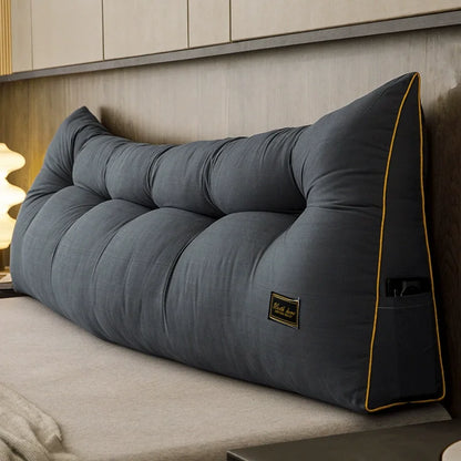 Korean Headboard Cushion Triangular Pillow with Filler Removable Soft Cute Pillow Ideal for Bedroom Reading and Relaxing 쇼파쿠션