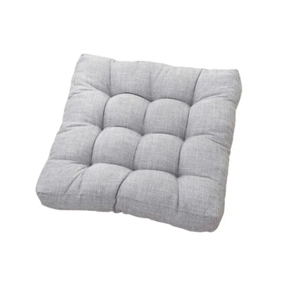 Linen Tufted Seat Cushion Square Large Floor Cushions Futon Meditation Yoga Thickened Floor Seating Pillow Tatami Kids Seat Pads