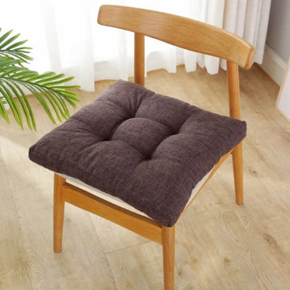 Linen Tufted Seat Cushion Square Large Floor Cushions Futon Meditation Yoga Thickened Floor Seating Pillow Tatami Kids Seat Pads
