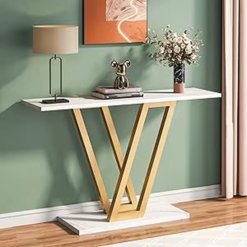 Console Table, Industrial Hallway Table for Entryway, 43 Inch Entryway Tables Narrow Sofa Table for Living Room, Rustic Brown