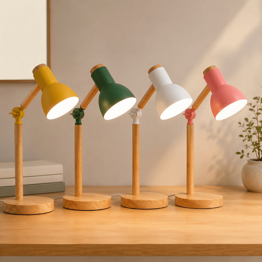 Oslo - Nordic Wood Adjustable Desk Lamp - Image