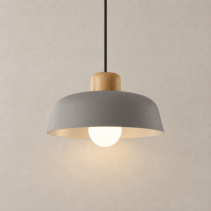 Fjord - Nordic Pendant Light — Grey / No Bulbs in a clean warm-neutral product setting