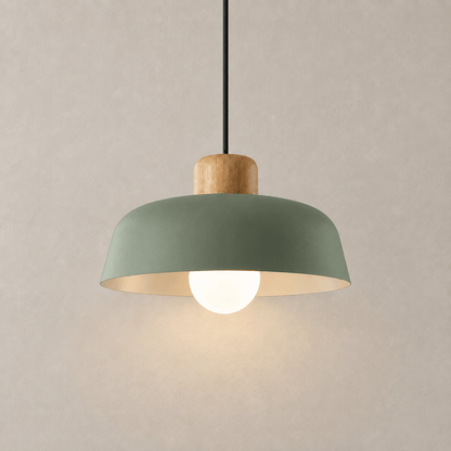 Fjord - Nordic Pendant Light — Green / No Bulbs in a clean warm-neutral product setting