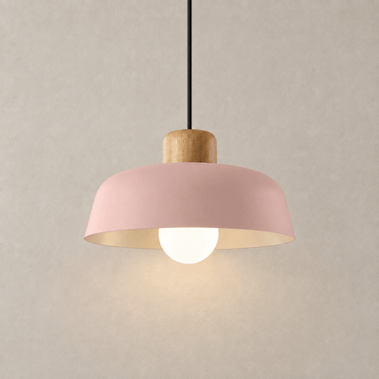 Fjord - Nordic Pendant Light — Pink / No Bulbs in a clean warm-neutral product setting