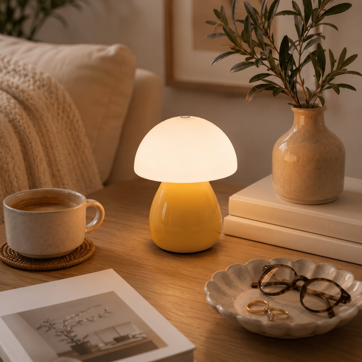 Luna - Mushroom Table Lamp - Urban Alcove