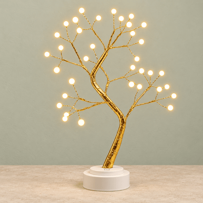 Sakura - Bonsai LED Table Lamp — Ball / Usb Plug in a clean warm-neutral product setting