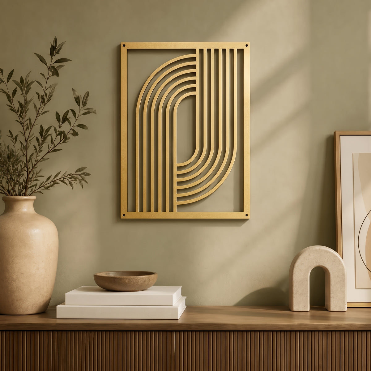 Atlas - Geometric Metal Wall Art - Urban Alcove