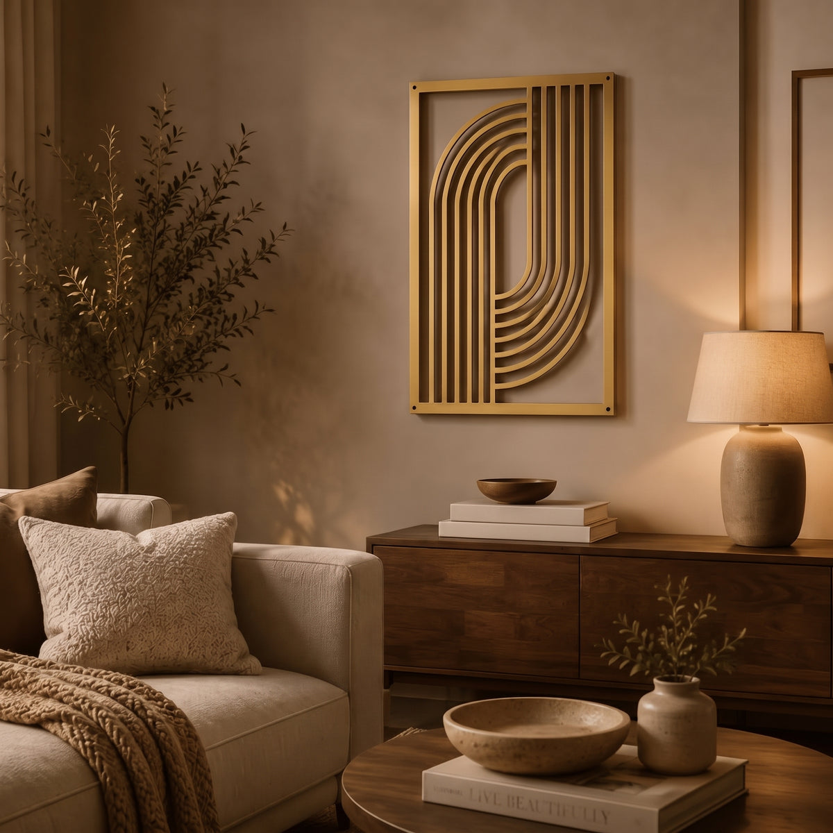 Atlas - Geometric Metal Wall Art - Urban Alcove