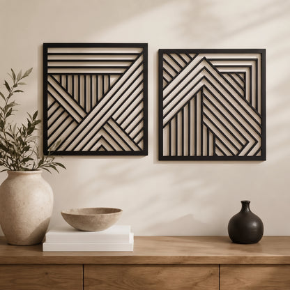 Atlas - Geometric Metal Wall Art - Urban Alcove