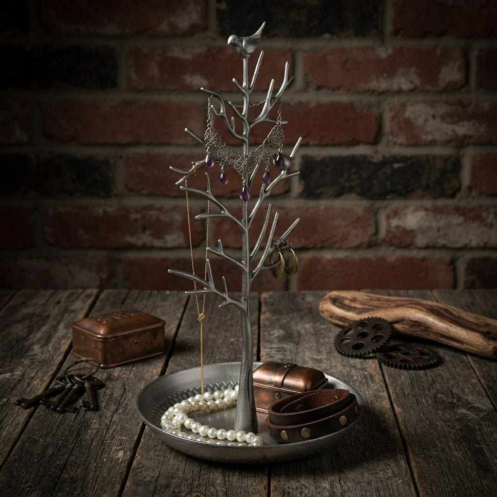 Rowan - Bird & Tree Jewelry Stand - Urban Alcove