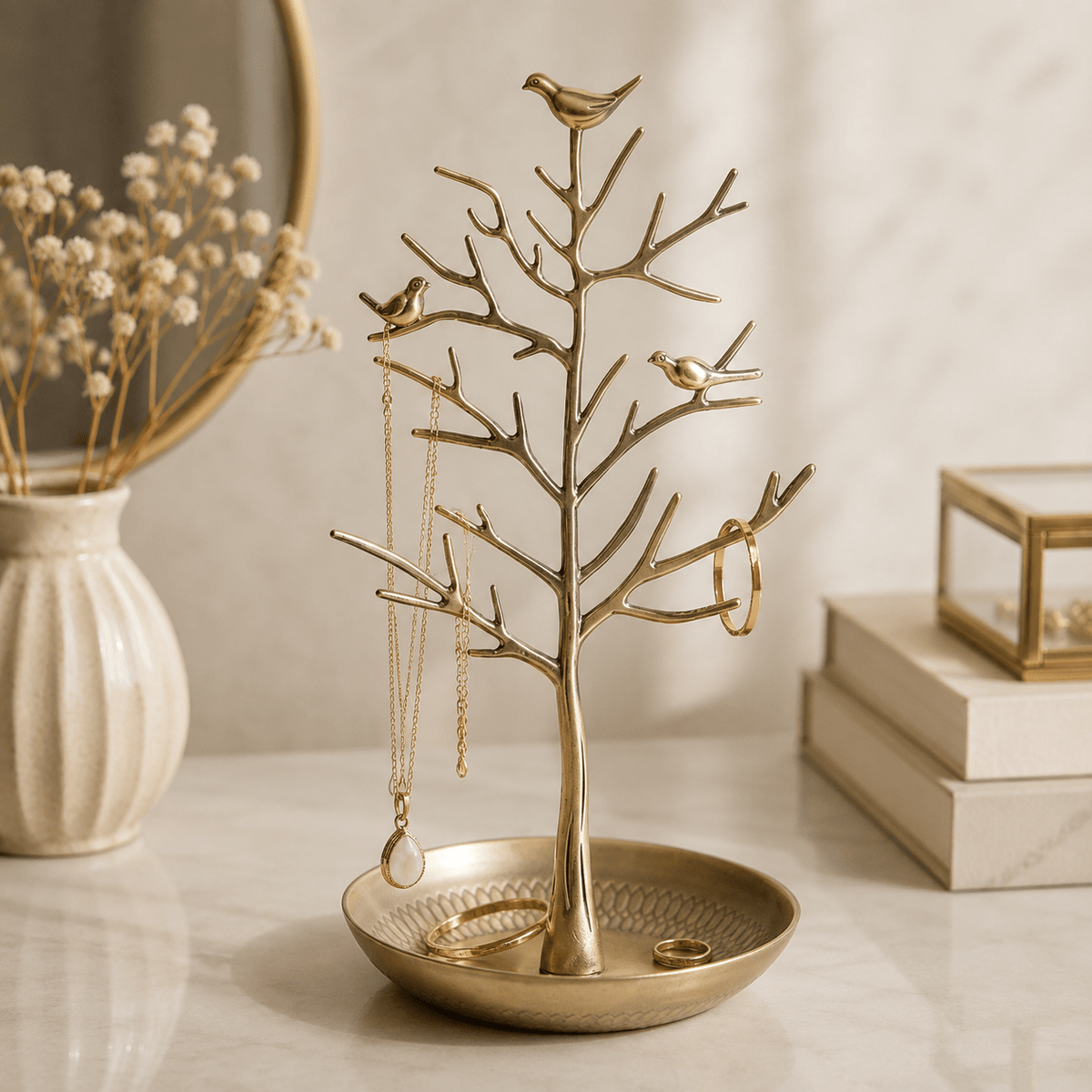 Rowan - Bird & Tree Jewelry Stand - Urban Alcove