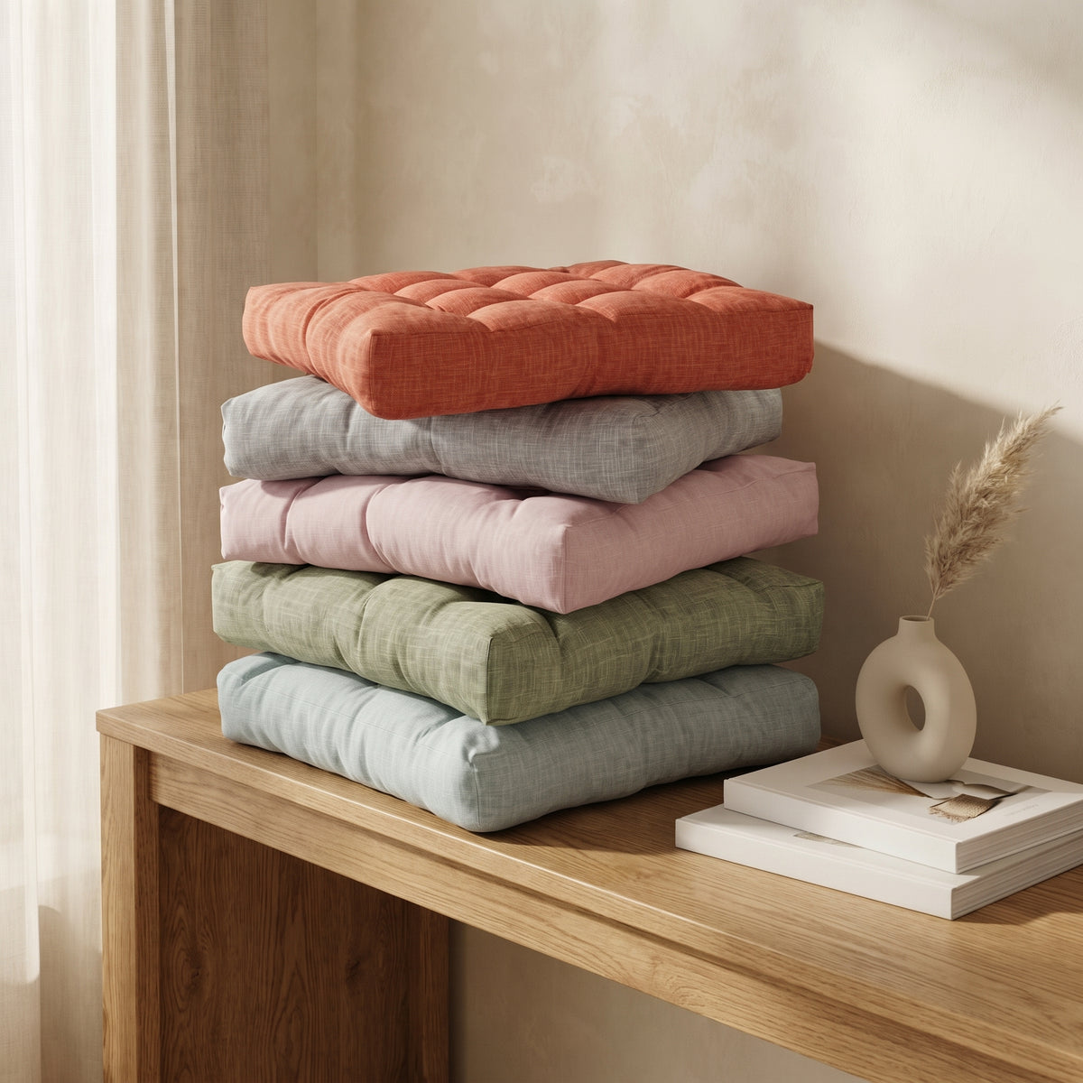 Noma - Tufted Square Floor Cushion - Urban Alcove