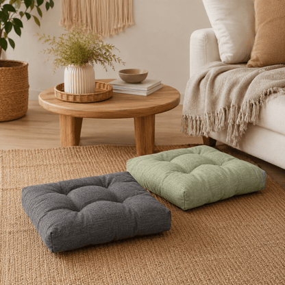Noma - Tufted Square Floor Cushion - Urban Alcove