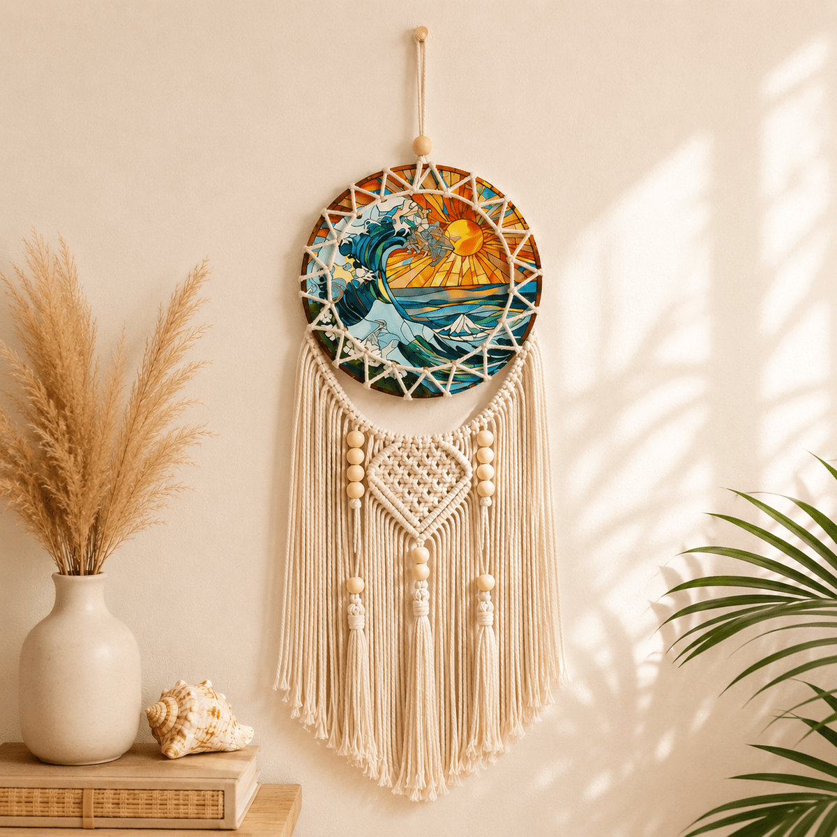 Solana - Coastal Macramé Sunset Wall Hanging - Urban Alcove
