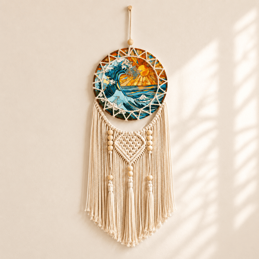 Solana - Coastal Macramé Sunset Wall Hanging - Image