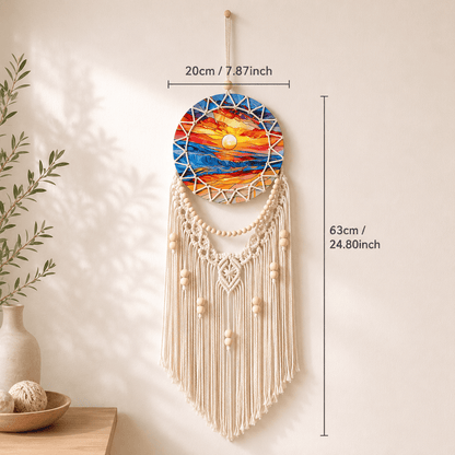 Solana - Coastal Macramé Sunset Wall Hanging - Urban Alcove