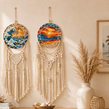 Solana - Coastal Macramé Sunset Wall Hanging - Urban Alcove