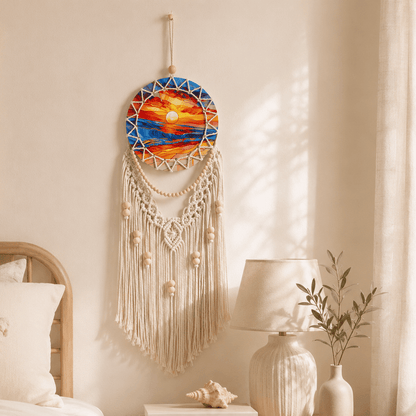 Solana - Coastal Macramé Sunset Wall Hanging - Urban Alcove