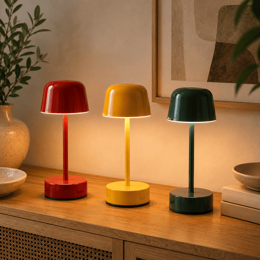 Vela - Cordless Rechargeable Mushroom Table Lamp - Image