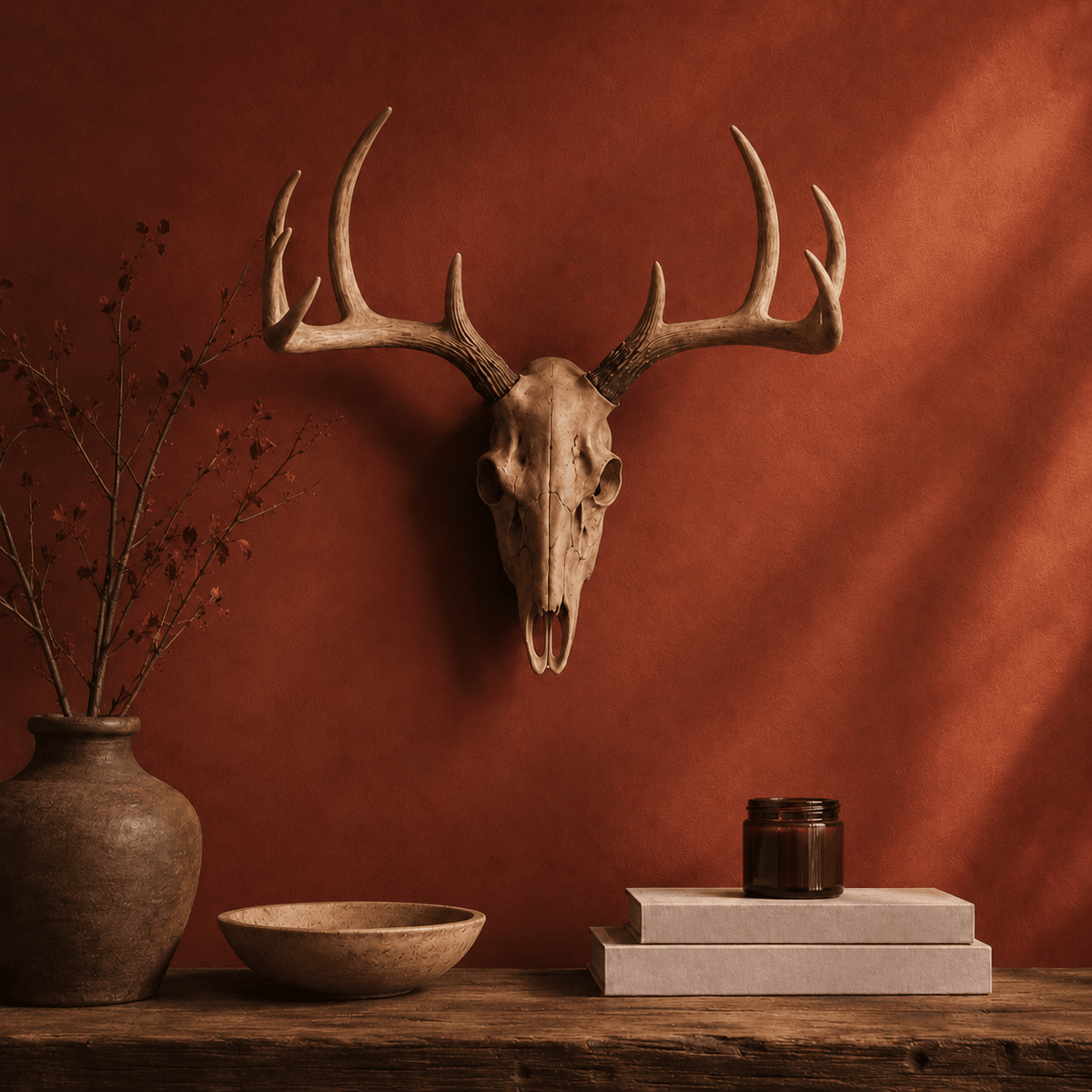 Elkwood - 3D Resin Deer Head Wall Sculpture - Urban Alcove