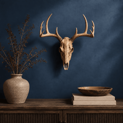 Elkwood - 3D Resin Deer Head Wall Sculpture - Urban Alcove