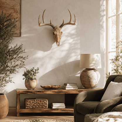 Elkwood - 3D Resin Deer Head Wall Sculpture - Urban Alcove