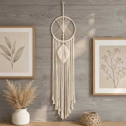 Moonwoven - Macramé Dreamcatcher Wall Tapestry