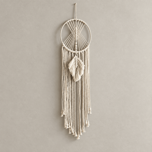 Moonwoven - Macramé Dreamcatcher Wall Tapestry - Image
