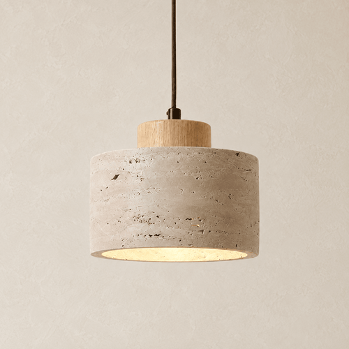 Zen Stone - Travertine Pendant Light