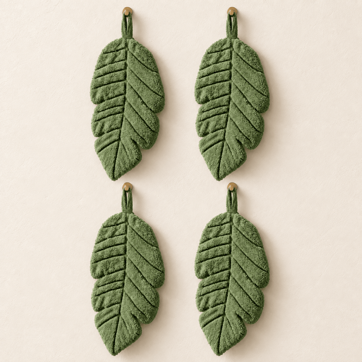 Sage Leaf - Leaf-Shaped Hanging Hand Towel - Urban Alcove