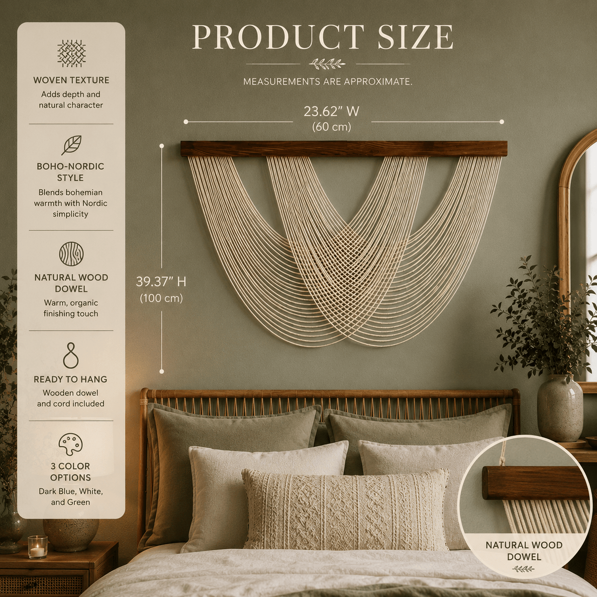 Arlo Weave - Woven Macrame Wall Hanging Tapestry - Urban Alcove