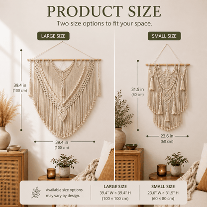 Willow Leaf - Boho Woven Tapestry Wall Hanging - Urban Alcove