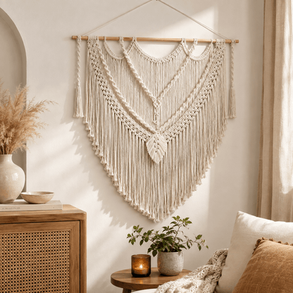 Willow Leaf - Boho Woven Tapestry Wall Hanging - Urban Alcove