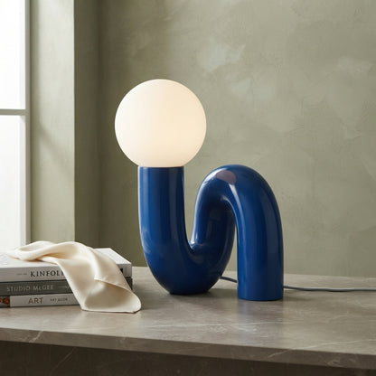 Nordic Postmodern Lamp - Creative Globe Glass Table Lamp - Retro "Moon" Aesthetic