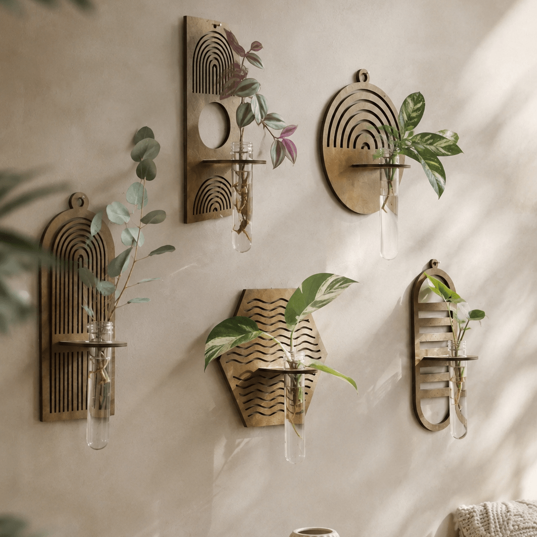 Grove Wood - Wall Vase and Plant Propagation Station - Urban Alcove