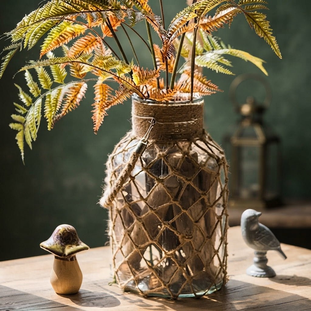 Marina - Jute-Wrapped Glass Vase - Urban Alcove