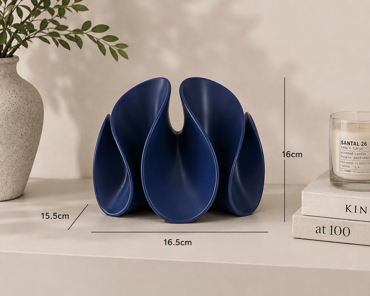 The Petal Flow - Abstract Resin Decorative Sculpture - Urban Alcove