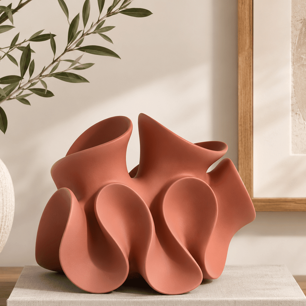 The Petal Flow - Abstract Resin Decorative Sculpture - Urban Alcove
