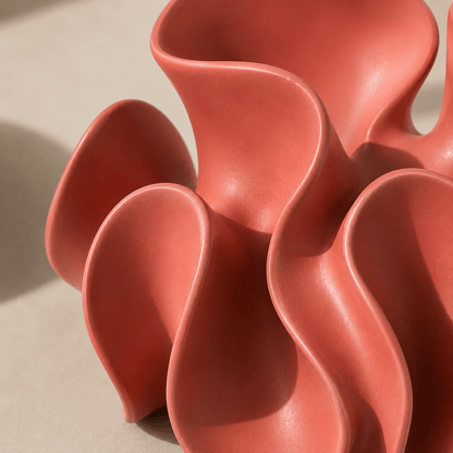 The Petal Flow - Abstract Resin Decorative Sculpture - Urban Alcove