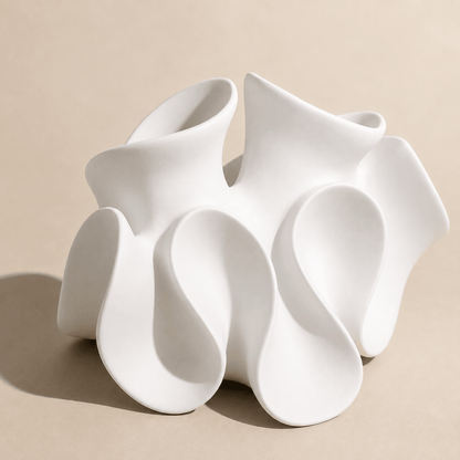 The Petal Flow - Abstract Resin Decorative Sculpture - Urban Alcove