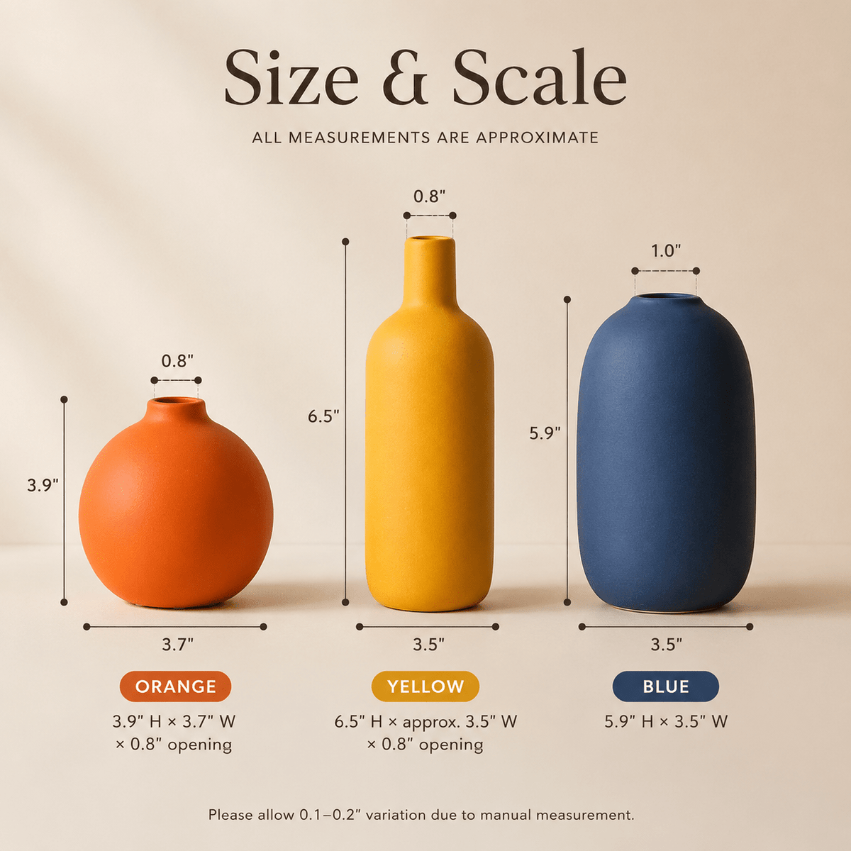 Solvi - Decorative Ceramic Vase - Urban Alcove