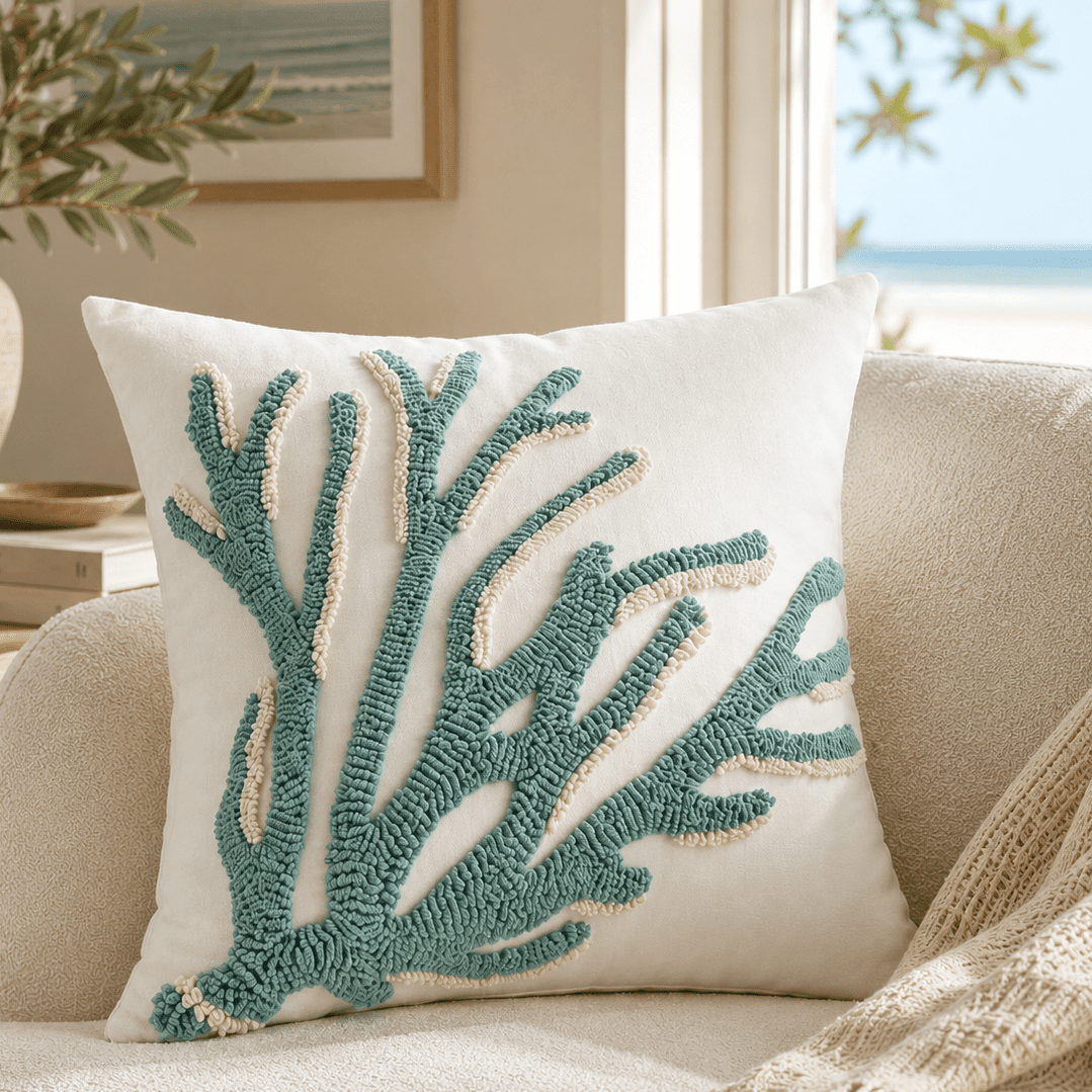 Tidal - Coastal Tufted Pillow Cover - Urban Alcove