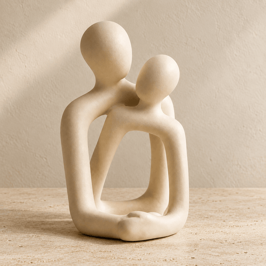 Embrace - Modern Resin Couple Sculpture - Image