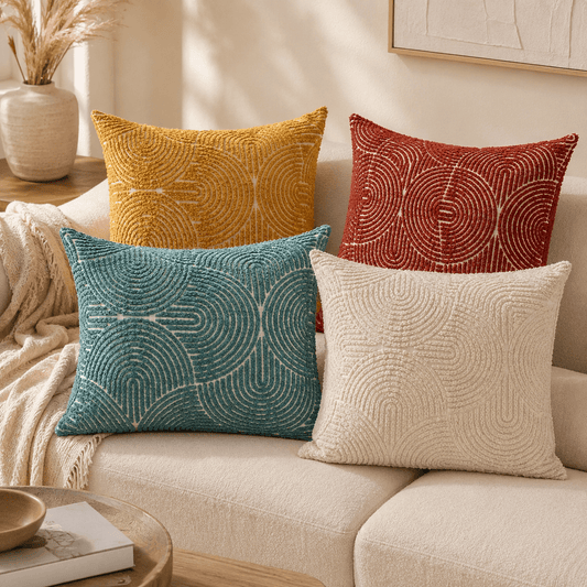 Onda - Geometric Tufted Cushion Cover Set - Image