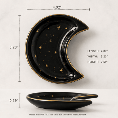 Lunara - Celestial Crescent Jewelry Tray - Urban Alcove