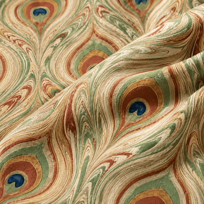 Pavo - Vintage Peacock Feather Pillow Cover - Urban Alcove