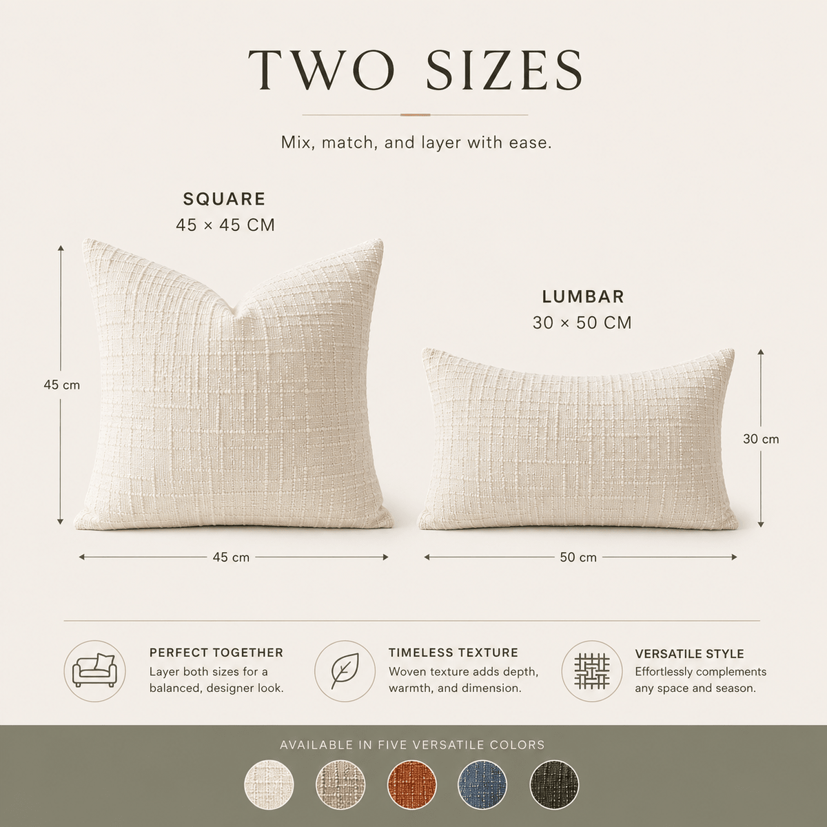 Loomline - Textured Chenille Pillow Cover - Urban Alcove